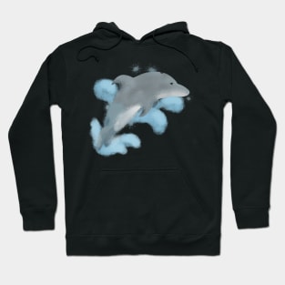 Abstract dolphin Hoodie